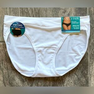 New Vanity Fair Beyond Comfort Bikini Panties You Pick Size White